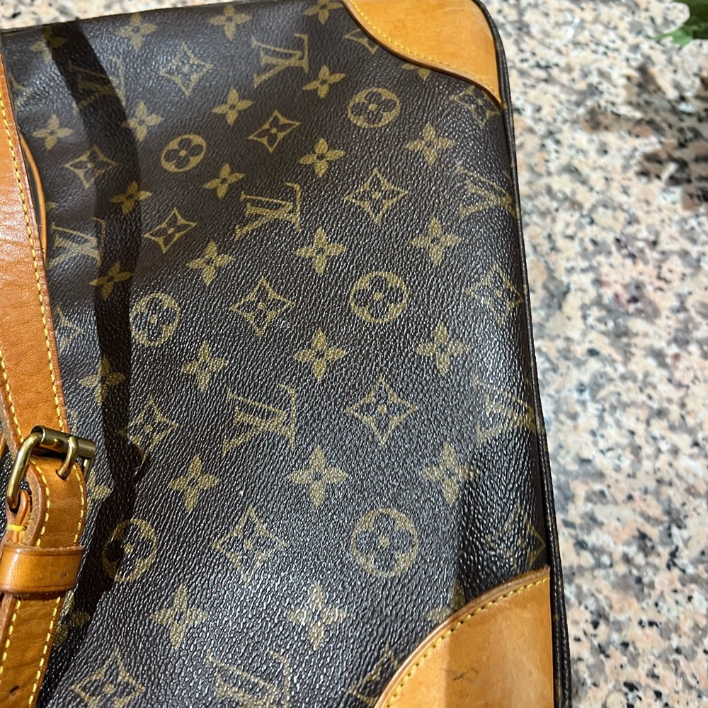 Louis Vuitton Brown Monogram Briefcase with Vachetta Leather
